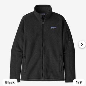 EUC Patagonia Better Sweater Jacket, black, size XXL